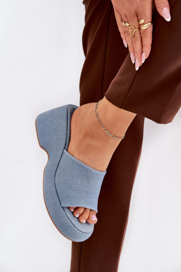 Pantoufles pour femmes avec une plateforme I Koturnie Il fauttière jean Afisal 2