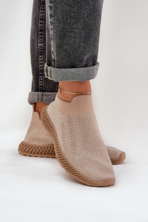 Un modèle convaincant baskets Féminin Avec décoration D&A TDANS121 beige Un modèle convaincant baskets Féminin Avec décoration D&A TDANS121 beige