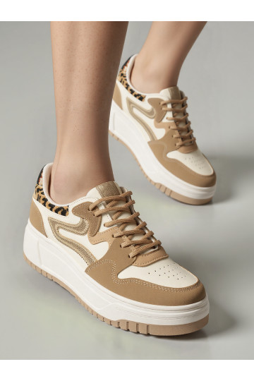 Féminin Chaussures modèle baskets AVANA Beige 2