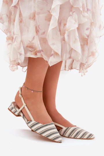 ballerines pour femmes à bouts pointus couleur sable Abroes 2