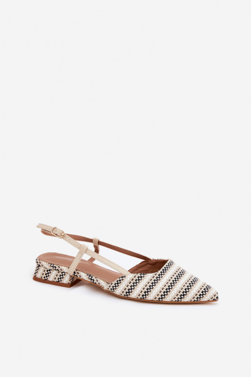 Ballerines Féminin Ze Szpiczastymi Noskami Activé Subtilm Obcasie beige Abroes Ballerines Féminin Ze Szpiczastymi Noskami Activé Subtilm Obcasie beige Abroes