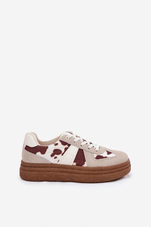 Féminin Chaussures modèle baskets avec une plateforme DANS Łaty beige Lincidi Féminin Chaussures modèle baskets avec une plateforme DANS Łaty beige Lincidi