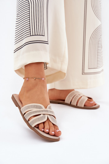 Mules classiques femme plates couleur sable Scazze