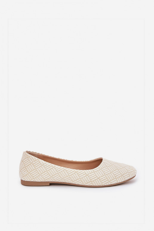 Ballerines Appartement pour femmes avec éclat couleur dorée Tatorelis