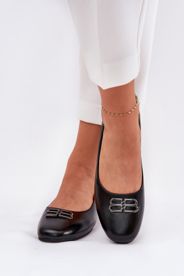 Ballerines élégantes pour femmes avec ornements Vinceza 62206 noires 2