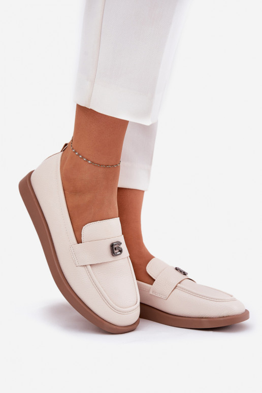 mocassins pour femmes Style élégant Avec des décorations Petitm Detalem Vinceza 62208 beige mocassins pour femmes Style élégant Avec des décorations Petitm Detalem Vinceza 62208 beige