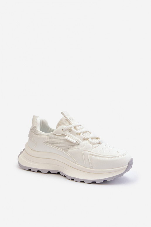 Chaussures modèle baskets Féminin HI-POLY SYSTEM Big Star NN274A107 couleur blanche Chaussures modèle baskets Féminin HI-POLY SYSTEM Big Star NN274A107 couleur blanche
