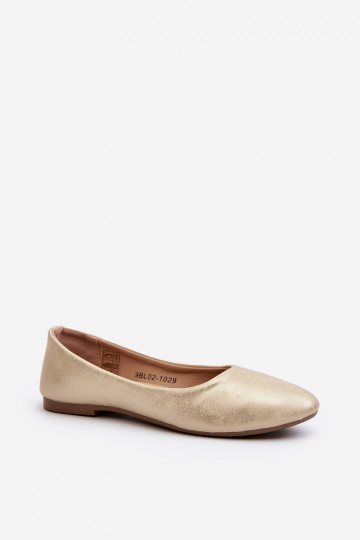 Peau Modèle classique Ballerines couleur dorée Stacee