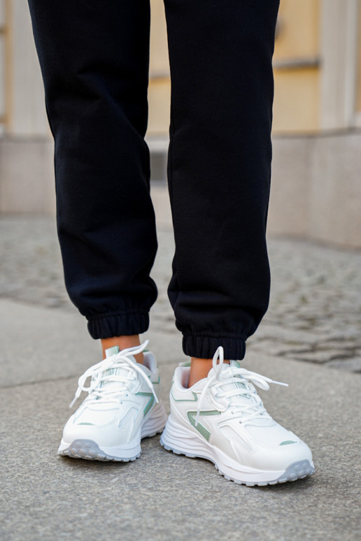 Baskets pour femmes Big Star NN274A095 HI-POLY SYSTEM couleurs blanche et verte Baskets pour femmes Big Star NN274A095 HI-POLY SYSTEM couleurs blanche et verte