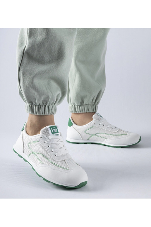 Baskets sportives vert et blanc...
